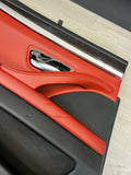 11-16 BMW F10 M5 SEDAN REAR LEFT DRIVER SAKHIR ORANGE DOOR CARD PANEL