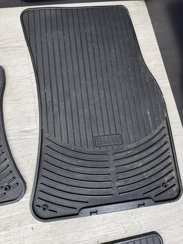 06-10 BMW E64 640 650 M6 Convertible All Weather RUBBER FLOOR MATS SET OEM