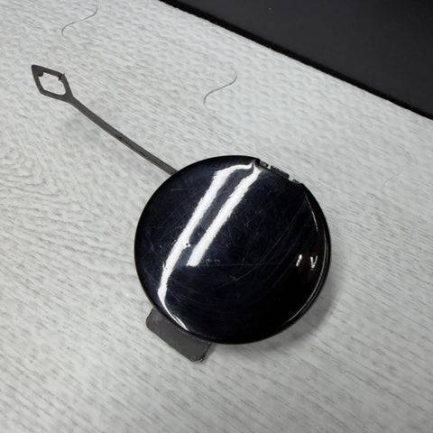 01-06 BMW E46 M3 Front Bumper Tow Hook Eye Cover OEM 2695250 Carbon Black