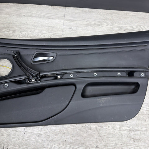 08-13 BMW E92 M3 Original Black Interior Front Right Passenger Door Card Panel