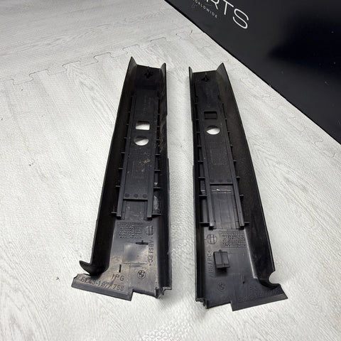 94-99 BMW E36 COUPE 318I 323I 325I M3 B PILLARS TRIMS BLACK