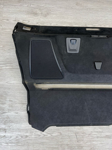 13-16 BMW F10 M5 REAR DECK SPEAKER COVERS PARCEL SHELF COVER PANEL ALCANTARA OEM