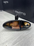 01-06 BMW E46 M3 Rearview Rear View Oval Mirror *Damage