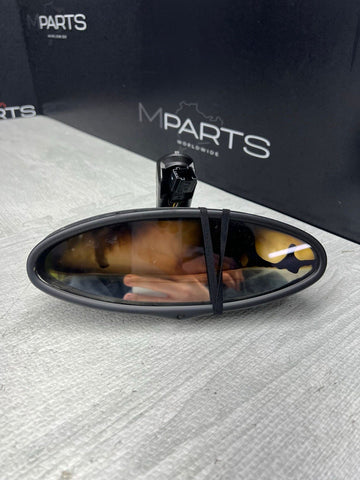 01-06 BMW E46 M3 Rearview Rear View Oval Mirror *Damage