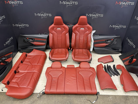 15-18 BMW F80 M3 Sedan Interior Heated Seats & Panels / Sunshade Sakhir Orange