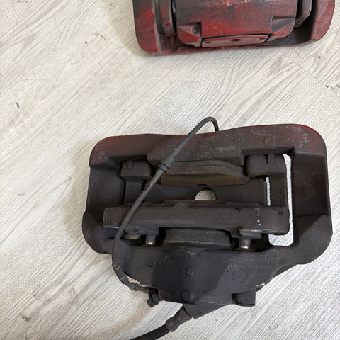 08-13 E90 E92 E93 M3 Front Brake Calipers Left Right Pair Set Original Red