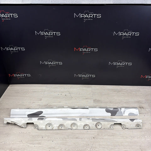 01-06 BMW E46 M3 Rocker Panel Side Skirts OEM Alpine White *Notes*