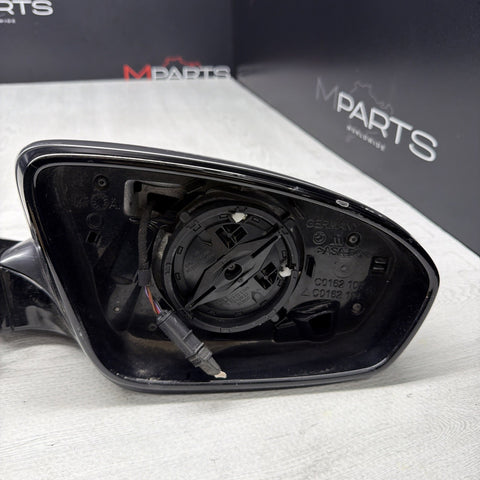 13-16 BMW F10 M5 RIGHT PASSENGER SIDE MIRROR NO CAMERA SAPPHIRE BLACK *DAMAGE