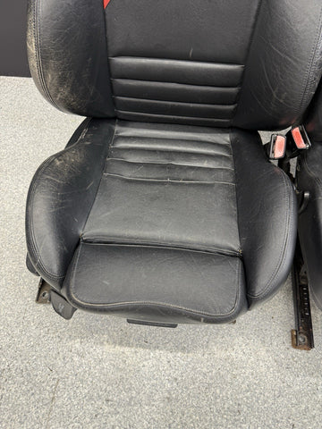 95-99 BMW E36 M3 Coupe Front Vaders Vader Seats Manual Black Ripped