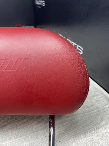 2001-2006 BMW E46 M3 Coupe Front Headrest Head Rest OEM Imola Red