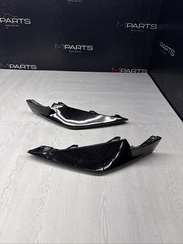 OEM BMW 21-26 G80 G82 G83 M3 M4 Front Bumper Splitters Gloss Black *Rock Chips