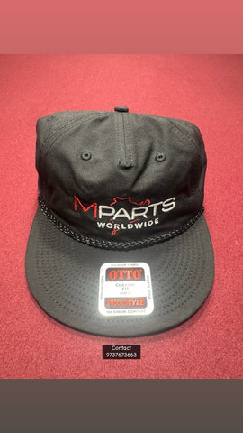 Otto Mpartsworldwide Cap Logo SnapBack Performance Golf Cap Black Hat