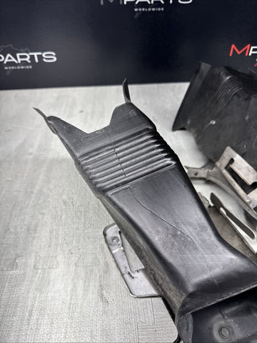 BMW E46 M3 OEM (2001-2006) BRAKE AIR INLET DUCTS + BRACKETS PAIR *NO BROKEN TABS