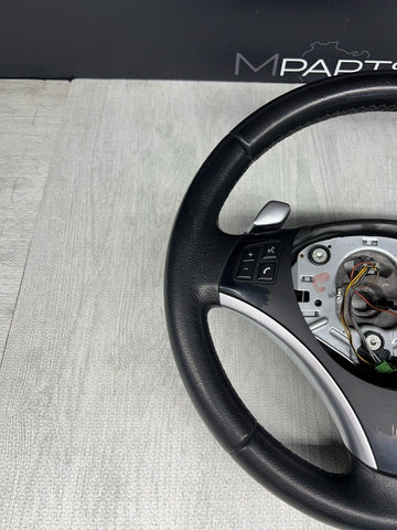 07-13 BMW E90 E92 E93 E87 328i 335 Sport Leather Steering Wheel Automatic