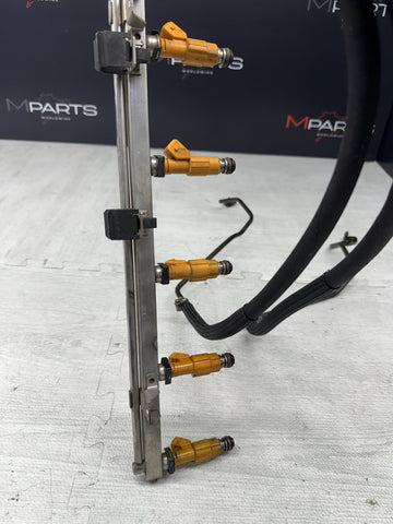 BMW 96-99 E36 M3 S52 Fuel Rail + Orange Injectors + Lines