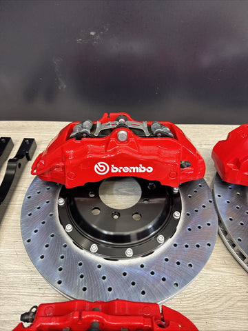 01-06 BMW E46 M3 BREMBO Big Brake Kit Red Calipers Rotors Set NEW Plug Play