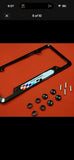 NEW License Plate Frame BMW Power Turbocharged Carbon Fiber Style Cover
