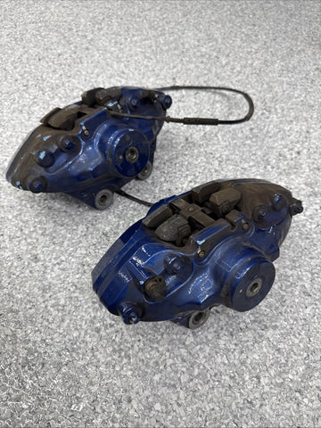 BMW 15-20 F80 F82 F83 M3 M4 Rear Brake Calipers OEM Blue