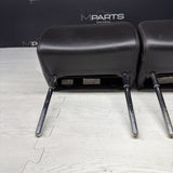 2001-2006 BMW E46 M3 Convertible Black Rear Headrests Head Rests Pair