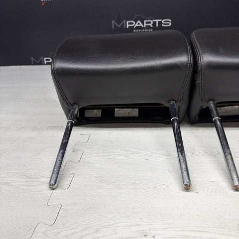 2001-2006 BMW E46 M3 Convertible Black Rear Headrests Head Rests Pair
