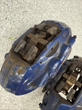 BMW 15-20 F80 F82 F83 M3 M4 Front Brake Calipers OEM Blue