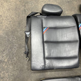 94-99 BMW E36 M3 Coupe Rear Back Rest Seats Vaders Black Leather Bench