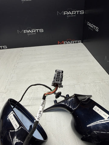 01-06 BMW E46 M3 Side View Door Mirrors Pair Carbon Black *Rust Bubbles