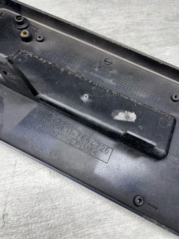 BMW E46 M3 01-06 Front License Plate Base 51112694726 2694726 Carbon Black OEM