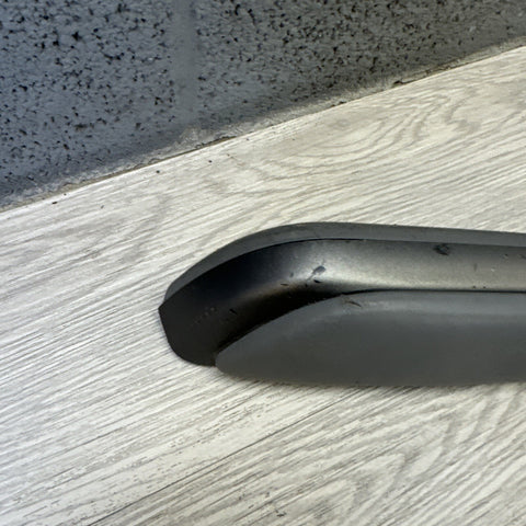 01-06 BMW OEM E46 M3 Titan Shadow Gray Vert Trim Armrest + Pad Left Driver Rear