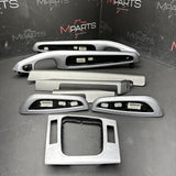 01-06 BMW E46 M3 Convertible Interior Trim Set Brushed Aluminum 8pc Complete