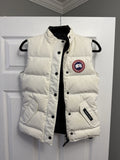 RARE! Canada Goose Woman’s Down Freestyle Vest North Star White 2XS *Stained*