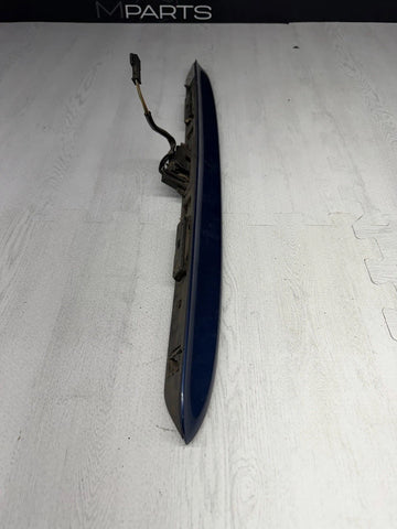 01-03 BMW E46 M3 Coupe Trunk Lid Grip Key Deck Handle Topaz Blue *Broken Tabs