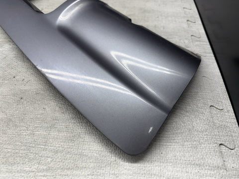 01-06 BMW E46 M3 Rear Bumper Lower Lip Diffuser Trim Panel OEM Silver Grey