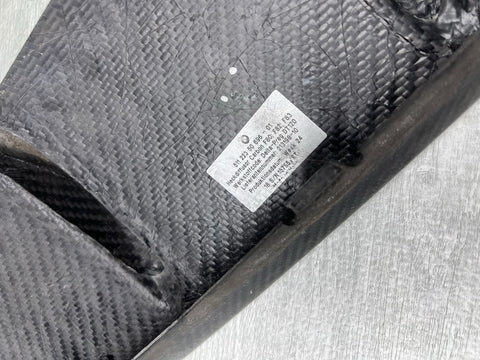BMW 15-20 F80 F82 F83 M3 M4 OEM REAR BUMPER CARBON DIFFUSER VALANCE 51122350697