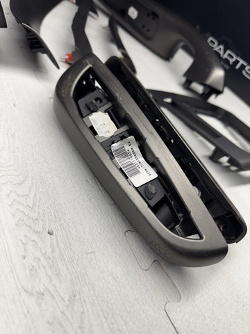 01-06 BMW E46 M3 Convertible Interior Armrests Trim Set Titan Shadow Grey