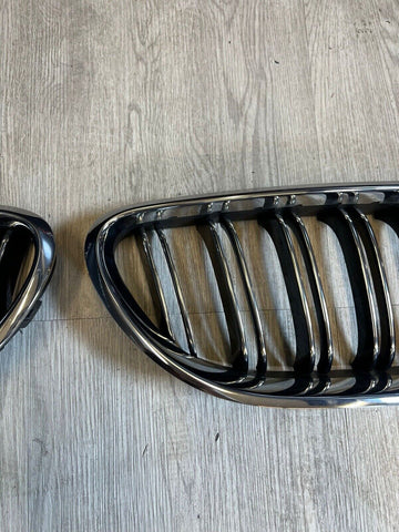 13-16 BMW F06 M6 Sedan Genuine OEM Front Kidney Grilles Set