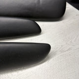 01-06 BMW E46 M3 Convertible Door Upper Arm Rest Armrest Pads Black