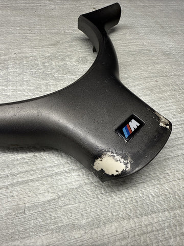 OEM 01-06 BMW E46 M3 Lower Steering Wheel Trim Cover Plate Titan Shadow Grey