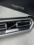 18-21 BMW G01 F97 X3 X3M CENTER DASH AC GRILLE VENT CARBON FIBER TRIM OEM