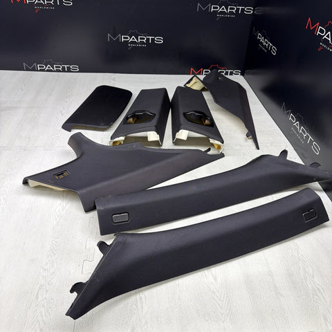 08-13 BMW E92 M3 OEM ABC PILLAR PILLARS BLACK PAIR SET *NOTES*