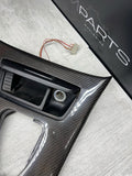 09-13 BMW E90 E92 M3 DCT CIC LEATHER CENTER CONSOLE TRIM 7903962 CARBON FIBER
