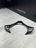 08-13 BMW E90 E92 E93 M3 Lower Steering Wheel Trim Cover Plate Black