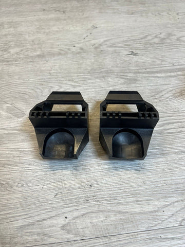 NEW BMW E46 M3 RADIATOR MOUNTS SUPPORT BRACKETS PAIR GENUINE OEM 17.111436264