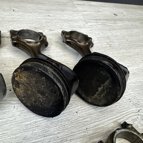1996-2000 BMW S52 Engine Piston and Connecting Rod Set of 6 E36 M3 Z3M OEM