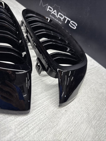 BMW 15-20 F80 F82 F83 M3 M4 Front Kidney Grilles Gloss Black Set