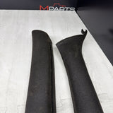 2001-2006 BMW E46 M3 Coupe Front A Pillars Trims Cover Black OEM *Peeling*