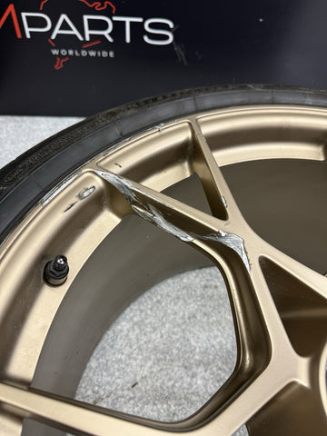 OEM Porsche 718 GT4RS GT4 RS Cayman 20" Wheel Rim 20x11 Rear 9GT601025E