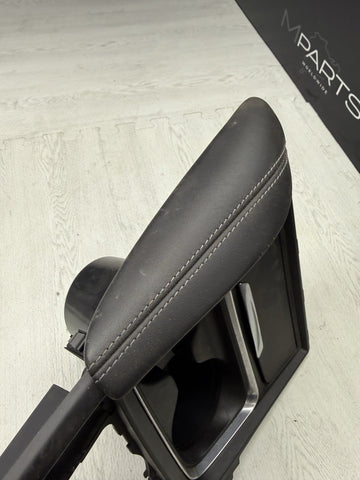 15-20 BMW F80 F82 F83 M3 M4 Front Cup Holder Center Console Trim White Stitching