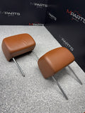 2001-2006 BMW E46 M3 Convertible Cinnamon Rear Headrests Head Rests Pair OEM