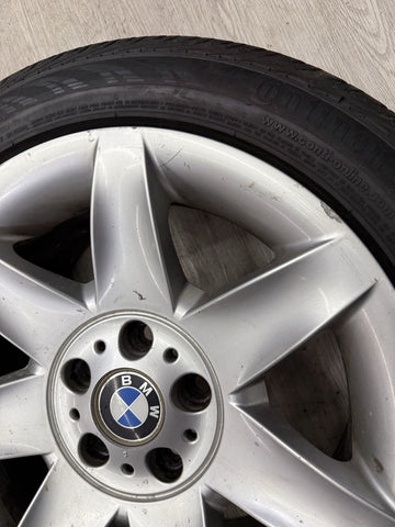 01-03 OEM BMW E39 525 528 530 540 Alloy Rim Wheel 17x8" ET20 Star Spoke Style 81